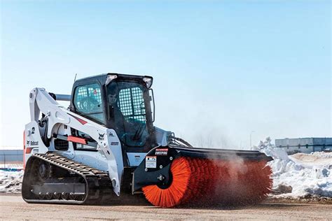 angle broom for skid steer|bobcat 52 inch angle broom.